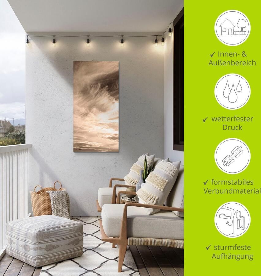 Artland Artprint De elementen: lucht als artprint van aluminium artprint voor buiten artprint op linnen in verschillende maten - Foto 4