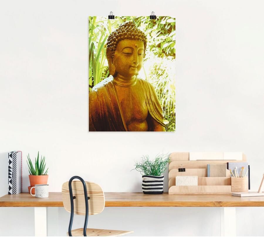 Artland Artprint De geest van boeddha als artprint op linnen poster muursticker in verschillende maten - Foto 4