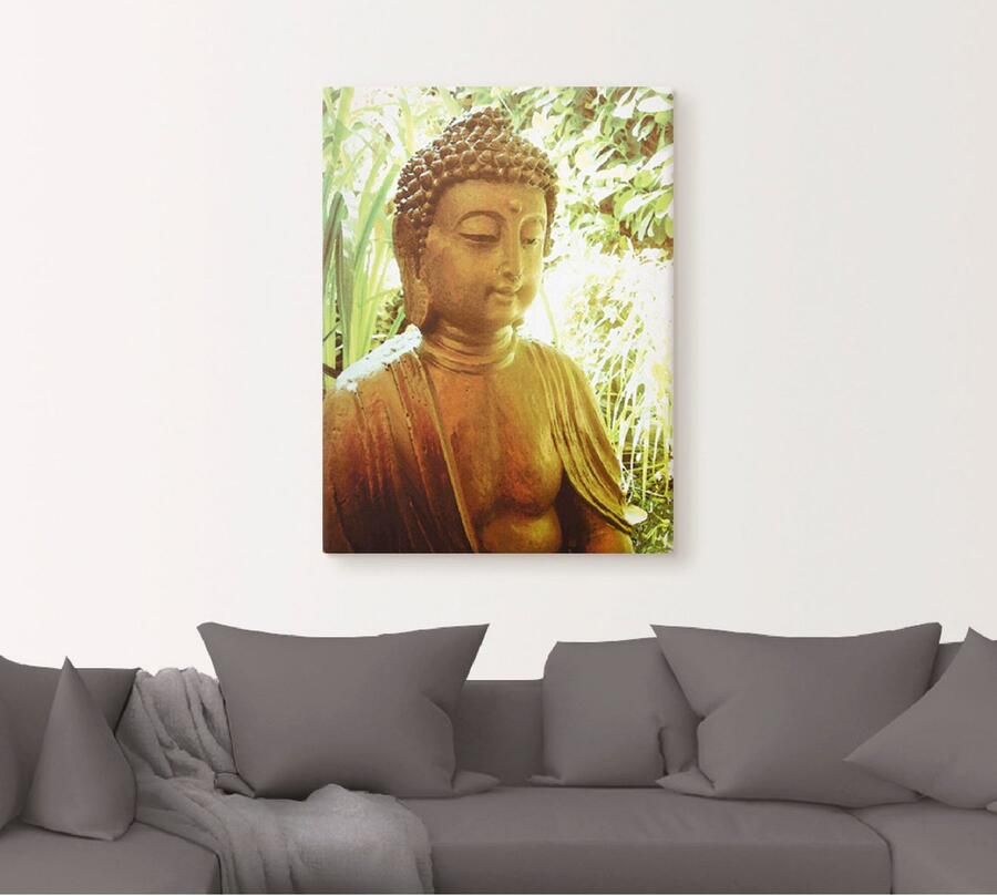 Artland Artprint De geest van boeddha als artprint op linnen poster muursticker in verschillende maten - Foto 5