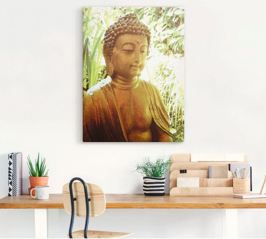 Artland Artprint De geest van boeddha als artprint op linnen poster muursticker in verschillende maten - Foto 4