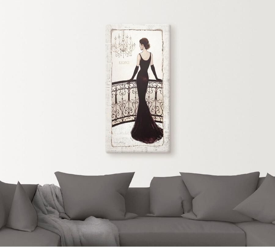 Artland Artprint De mooie in zwart als artprint op linnen poster in verschillende formaten maten