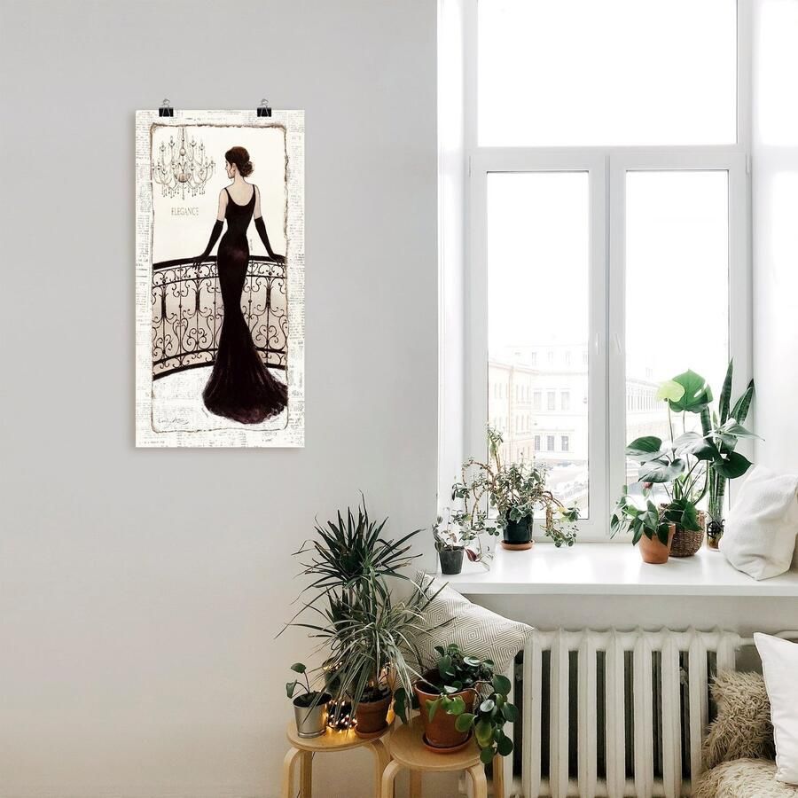 Artland Artprint De mooie in zwart als artprint op linnen poster in verschillende formaten maten
