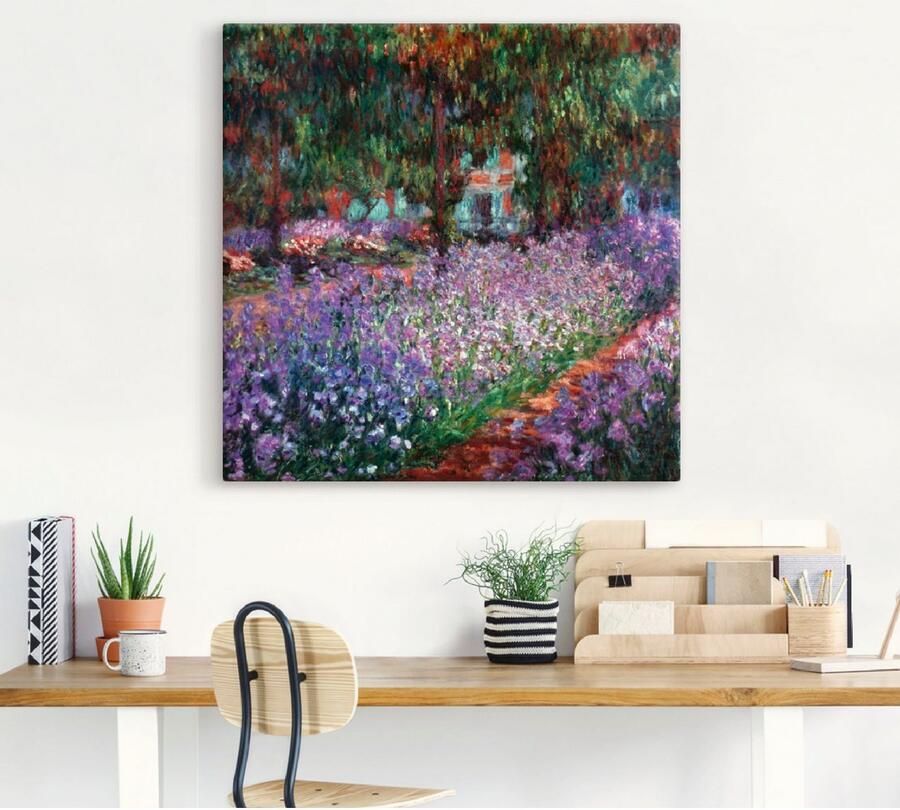 Artland Artprint De tuin van de kunstenaar bij Giverny als artprint van aluminium artprint voor buiten artprint op linnen in verschillende maten - Foto 5