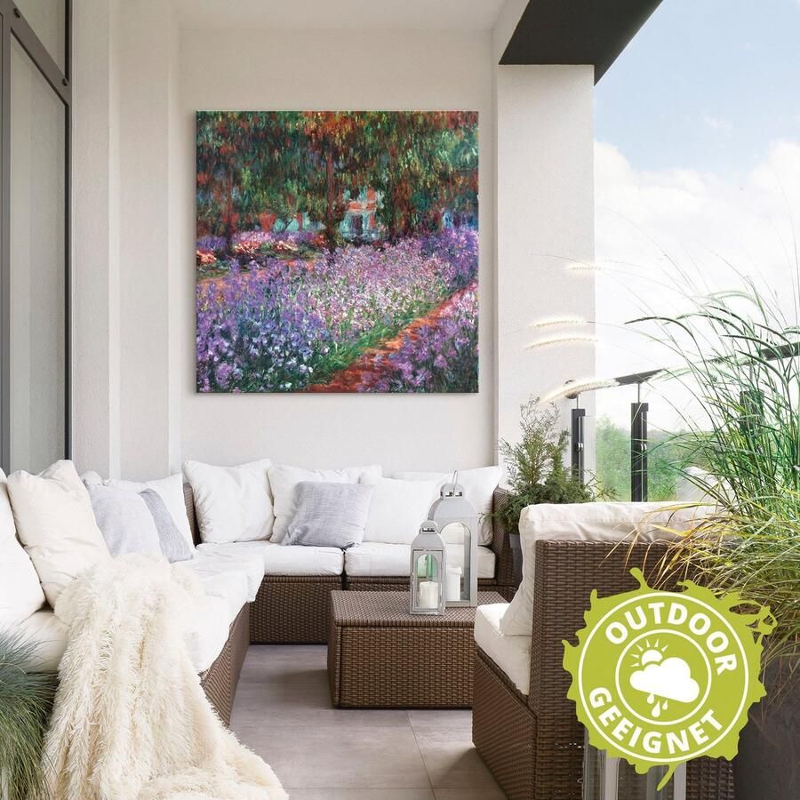 Artland Artprint De tuin van de kunstenaar bij Giverny als artprint van aluminium artprint voor buiten artprint op linnen in verschillende maten - Foto 2