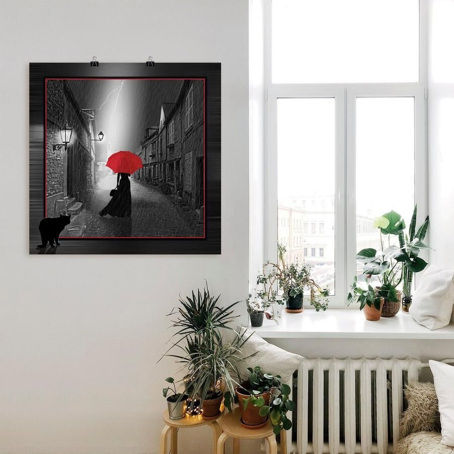 Artland Artprint De vrouw met de rode kap 2 als artprint op linnen poster muursticker in verschillende maten - Foto 2