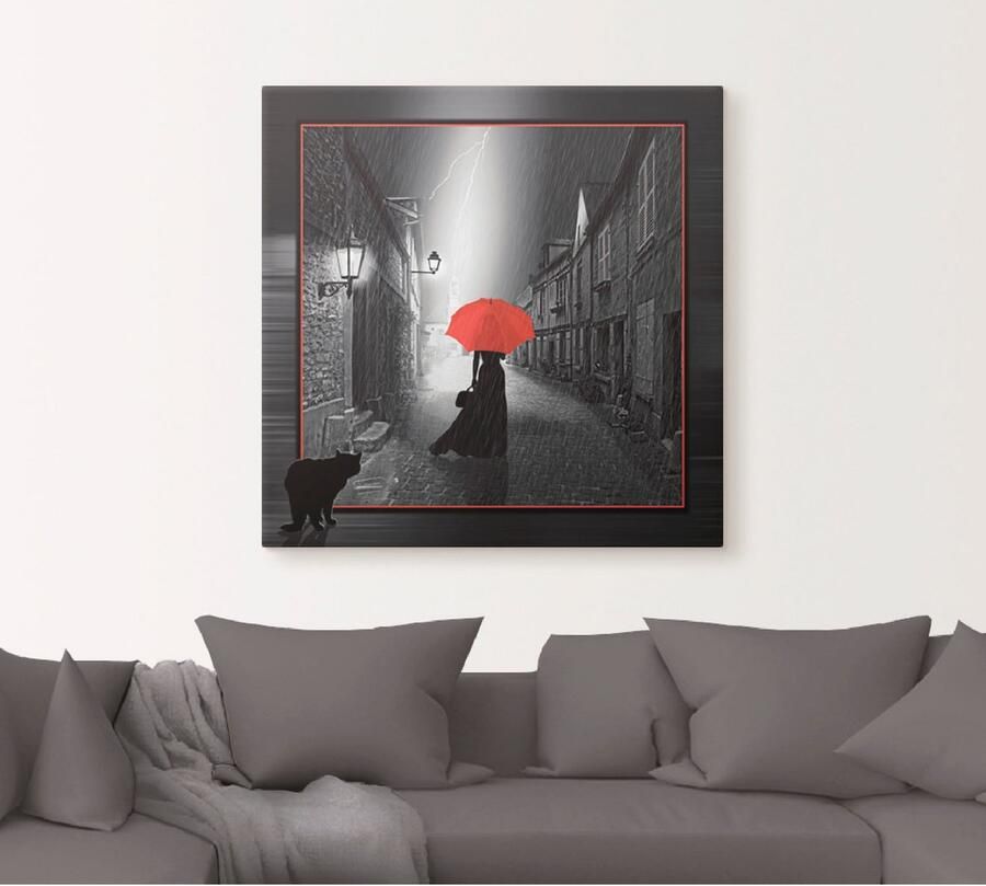 Artland Artprint De vrouw met de rode kap 2 als artprint op linnen poster muursticker in verschillende maten - Foto 5