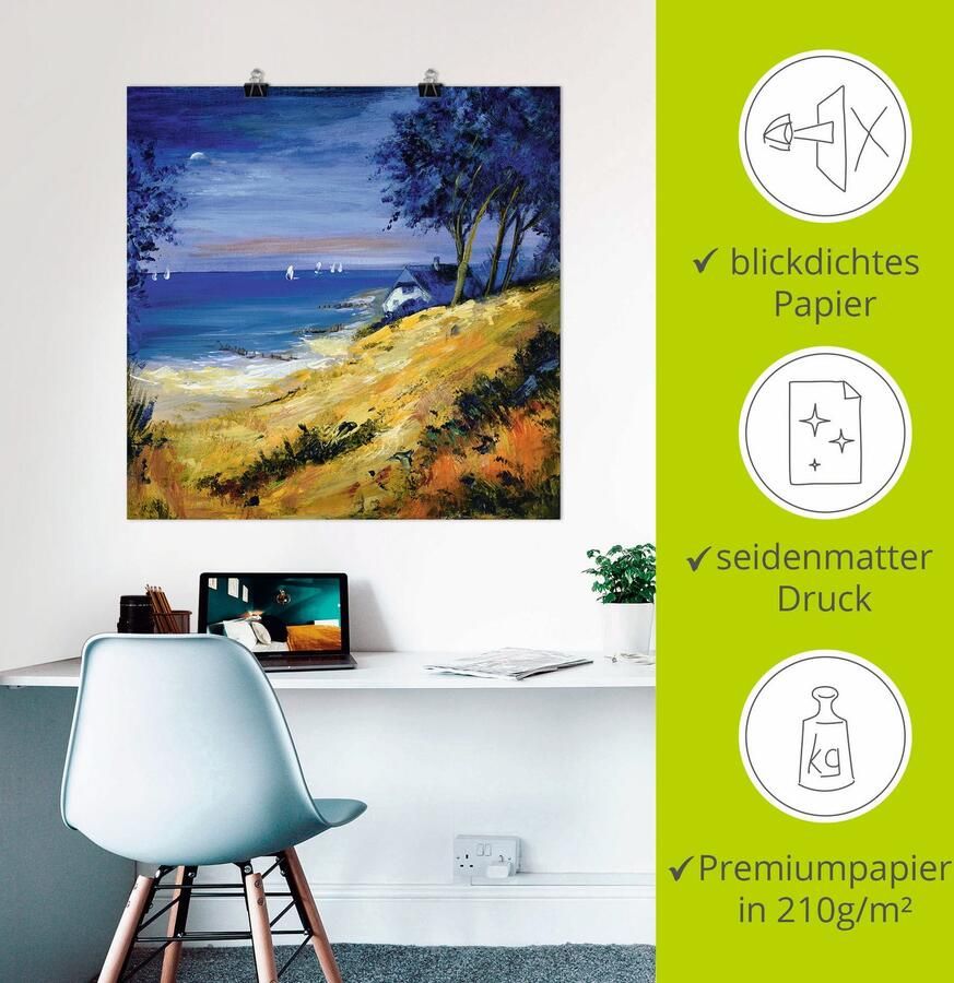 Artland Poster De zee thuis - Foto 3