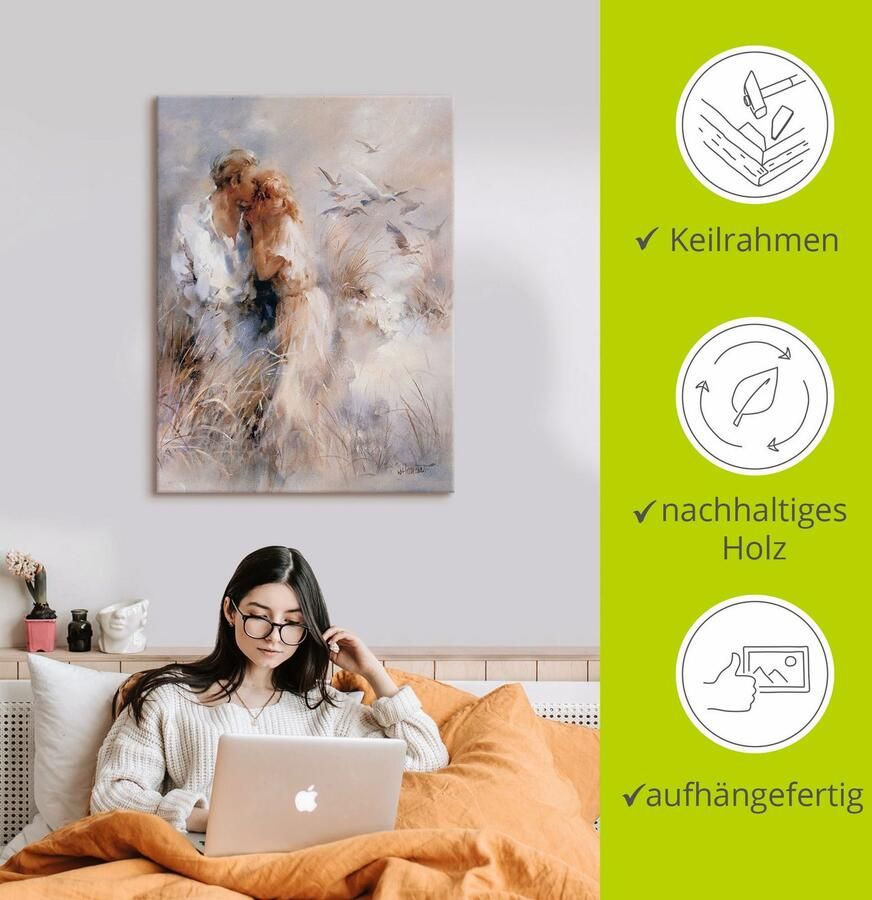 Artland Artprint Dichte harmonie als artprint op linnen poster muursticker in verschillende maten - Foto 3