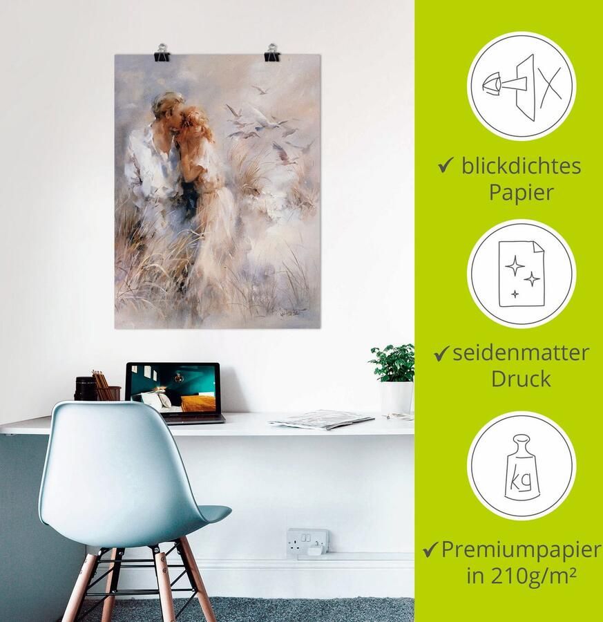 Artland Artprint Dichte harmonie als artprint op linnen poster muursticker in verschillende maten - Foto 3