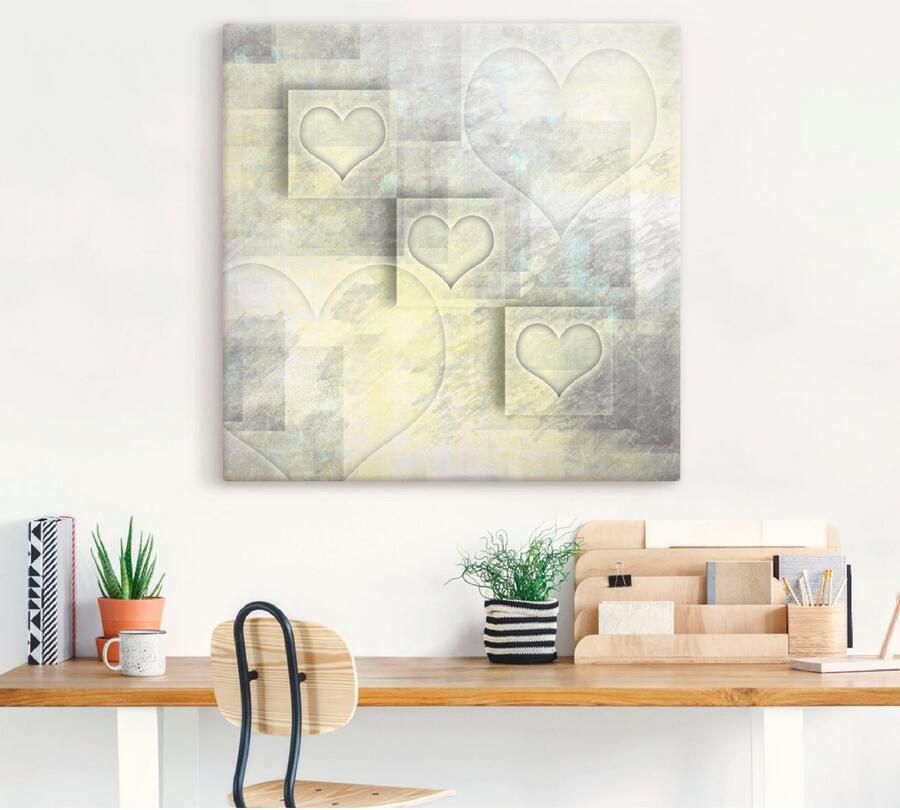 Artland Artprint Digitale kunst harten als artprint van aluminium artprint voor buiten artprint op linnen in verschillende maten - Foto 3