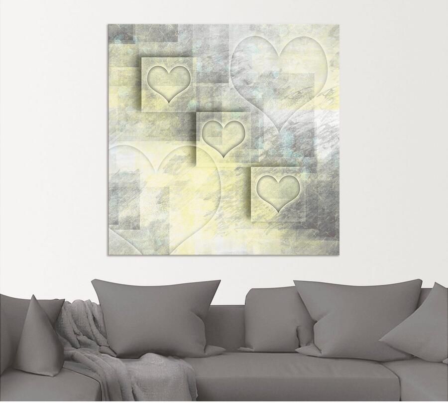 Artland Artprint Digitale kunst harten als artprint van aluminium artprint voor buiten artprint op linnen in verschillende maten - Foto 4