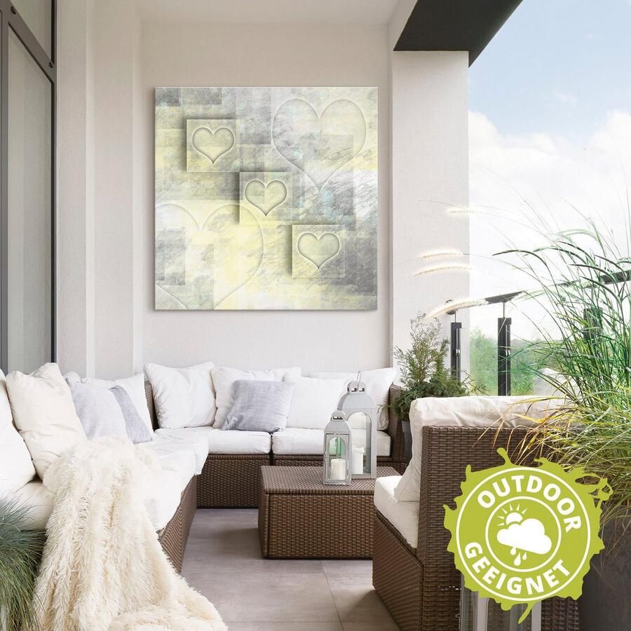 Artland Artprint Digitale kunst harten als artprint van aluminium artprint voor buiten artprint op linnen in verschillende maten