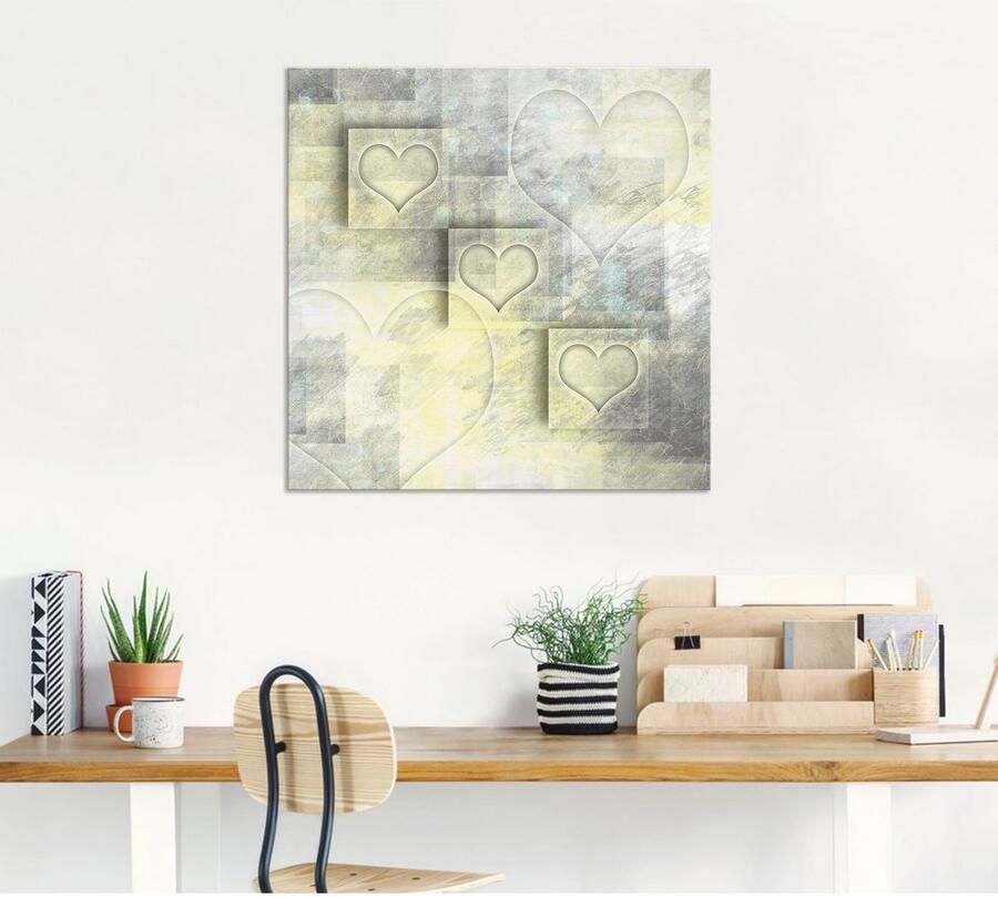 Artland Artprint Digitale kunst harten als artprint van aluminium artprint voor buiten artprint op linnen in verschillende maten - Foto 5