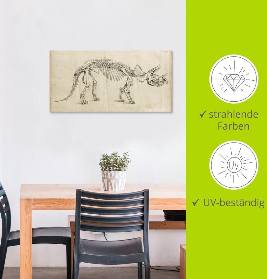 Artland Artprint Dinosauria leer II als artprint van aluminium artprint voor buiten poster in diverse formaten - Foto 2