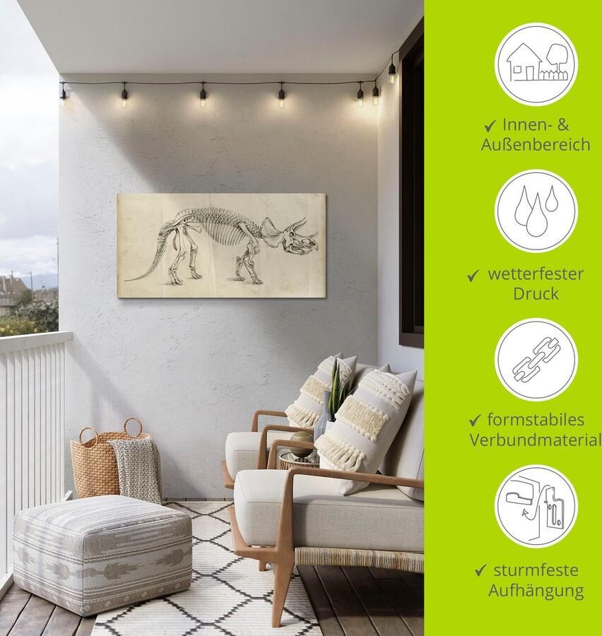 Artland Artprint Dinosauria leer II als artprint van aluminium artprint voor buiten poster in diverse formaten - Foto 3