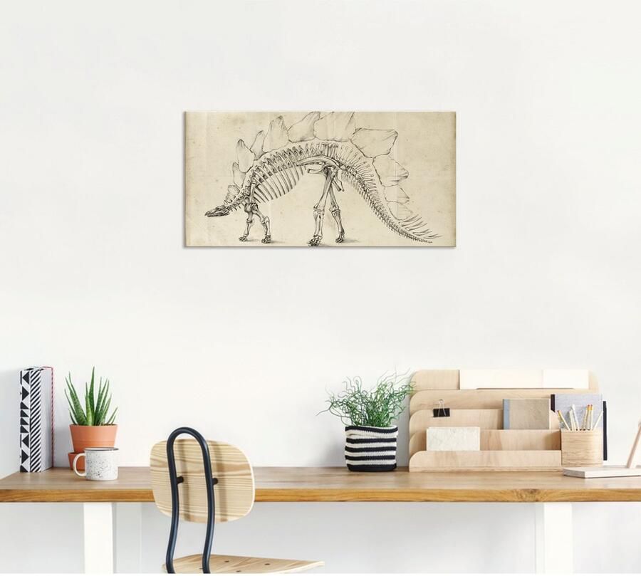 Artland Artprint Dinosaurus leer III als artprint van aluminium artprint voor buiten muursticker in diverse maten - Foto 4