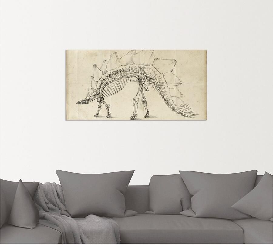 Artland Artprint Dinosaurus leer III als artprint van aluminium artprint voor buiten muursticker in diverse maten - Foto 5