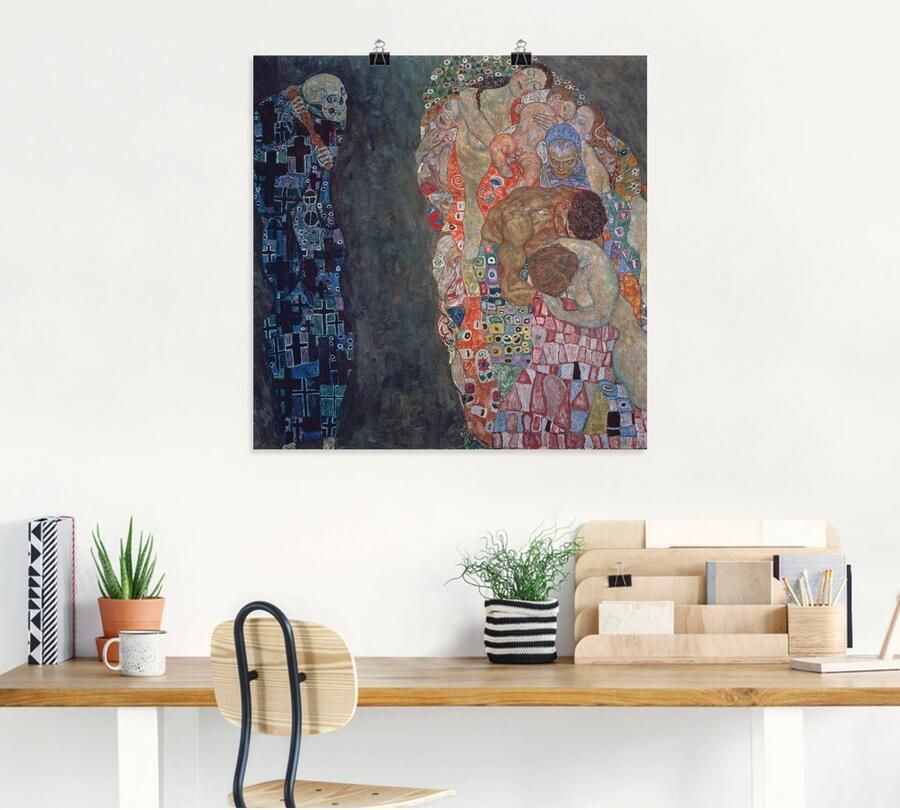 Artland Artprint Dood en leven. Voltooid in 1916. als artprint van aluminium artprint voor buiten artprint op linnen poster in verschillende maten. maten - Foto 4