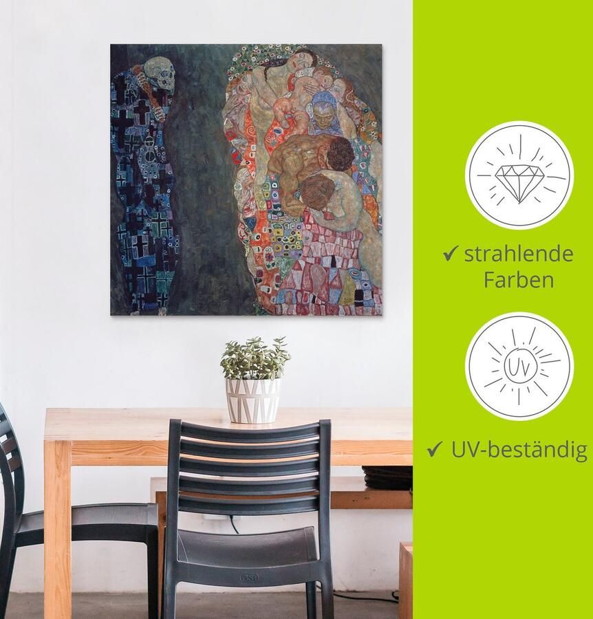 Artland Artprint Dood en leven. Voltooid in 1916. als artprint van aluminium artprint voor buiten artprint op linnen poster in verschillende maten. maten - Foto 2