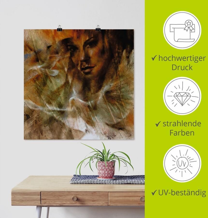 Artland Artprint Duif meeuw en Jana als artprint op linnen poster in verschillende formaten maten - Foto 3
