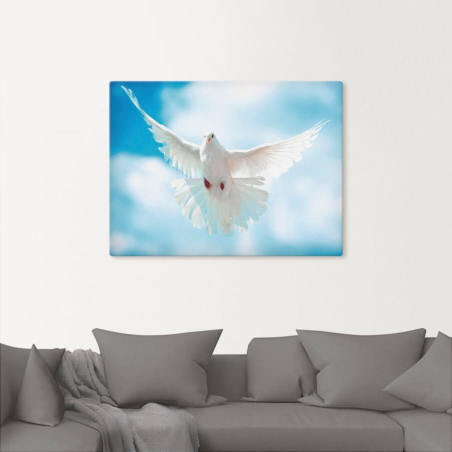 Artland Artprint Duif met gespreide vleugels als artprint van aluminium artprint voor buiten artprint op linnen poster in verschillende maten. maten - Foto 2