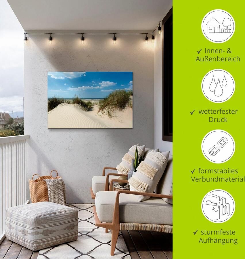 Artland Artprint Duin met uitzicht op zee als artprint van aluminium artprint voor buiten artprint op linnen poster in verschillende maten. maten - Foto 3