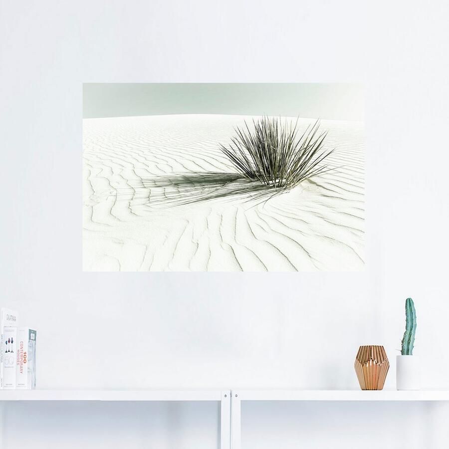 Artland Artprint Duinen wit zand vintage als artprint van aluminium artprint voor buiten artprint op linnen poster muursticker