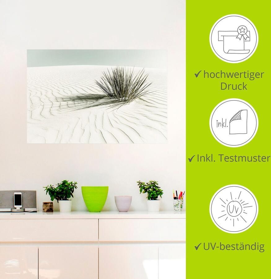 Artland Artprint Duinen wit zand vintage als artprint van aluminium artprint voor buiten artprint op linnen poster muursticker - Foto 3