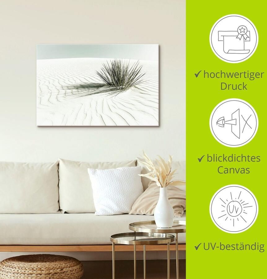 Artland Artprint Duinen wit zand vintage als artprint van aluminium artprint voor buiten artprint op linnen poster muursticker - Foto 3