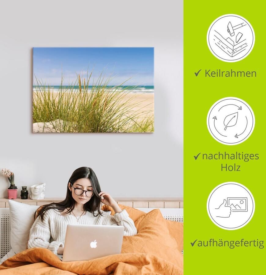 Artland Artprint Duingras als artprint van aluminium artprint voor buiten artprint op linnen poster in verschillende maten. maten - Foto 2