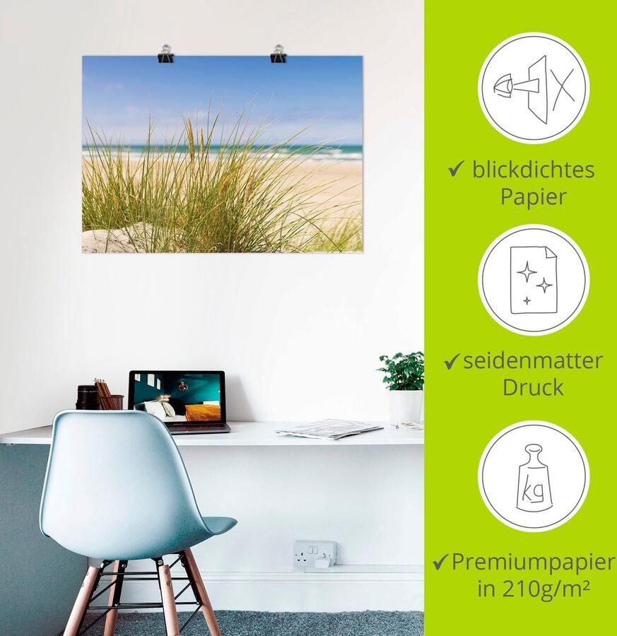 Artland Artprint Duingras als artprint van aluminium artprint voor buiten artprint op linnen poster in verschillende maten. maten - Foto 2