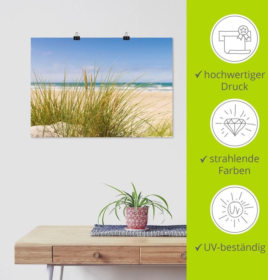 Artland Artprint Duingras als artprint van aluminium artprint voor buiten artprint op linnen poster in verschillende maten. maten - Foto 3