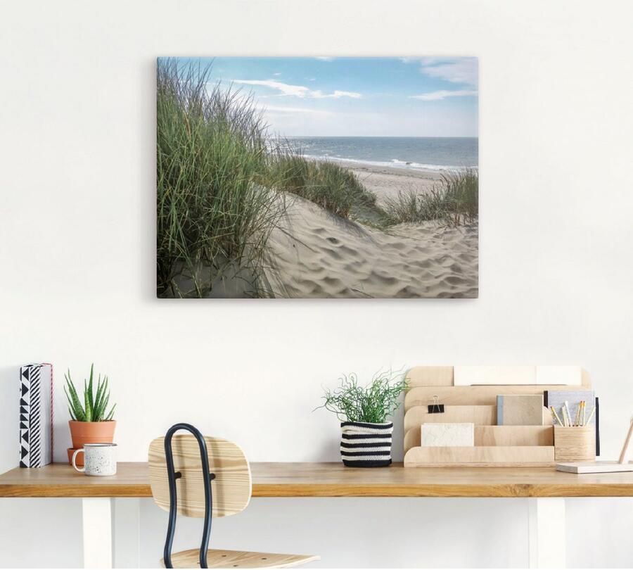 Artland Artprint Duinlandschap in de zomer aan de Noordzee als artprint van aluminium artprint voor buiten artprint op linnen poster muursticker - Foto 4