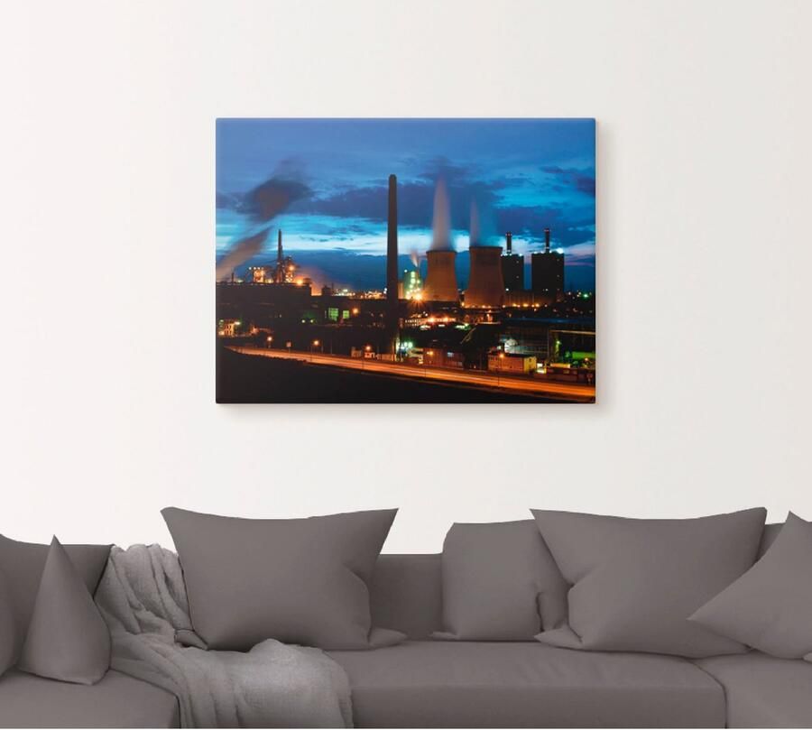 Artland Artprint Duisburg- Dehoga na zonsondergang als artprint op linnen poster in verschillende formaten maten - Foto 4