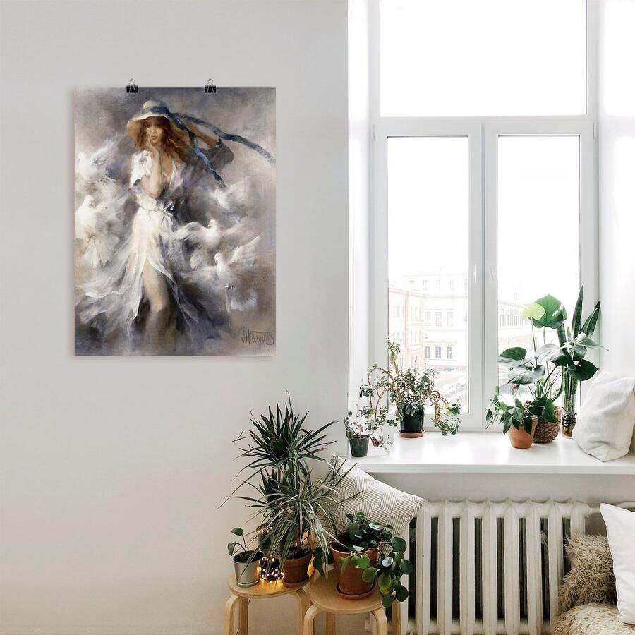 Artland Artprint Duiven als artprint op linnen poster in verschillende formaten maten