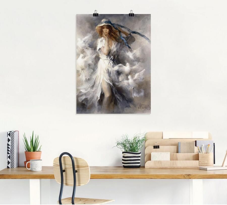 Artland Artprint Duiven als artprint op linnen poster in verschillende formaten maten - Foto 4