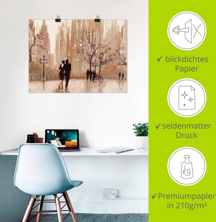 Artland Artprint Een avond in de natuur als artprint op linnen poster muursticker in verschillende maten - Foto 2