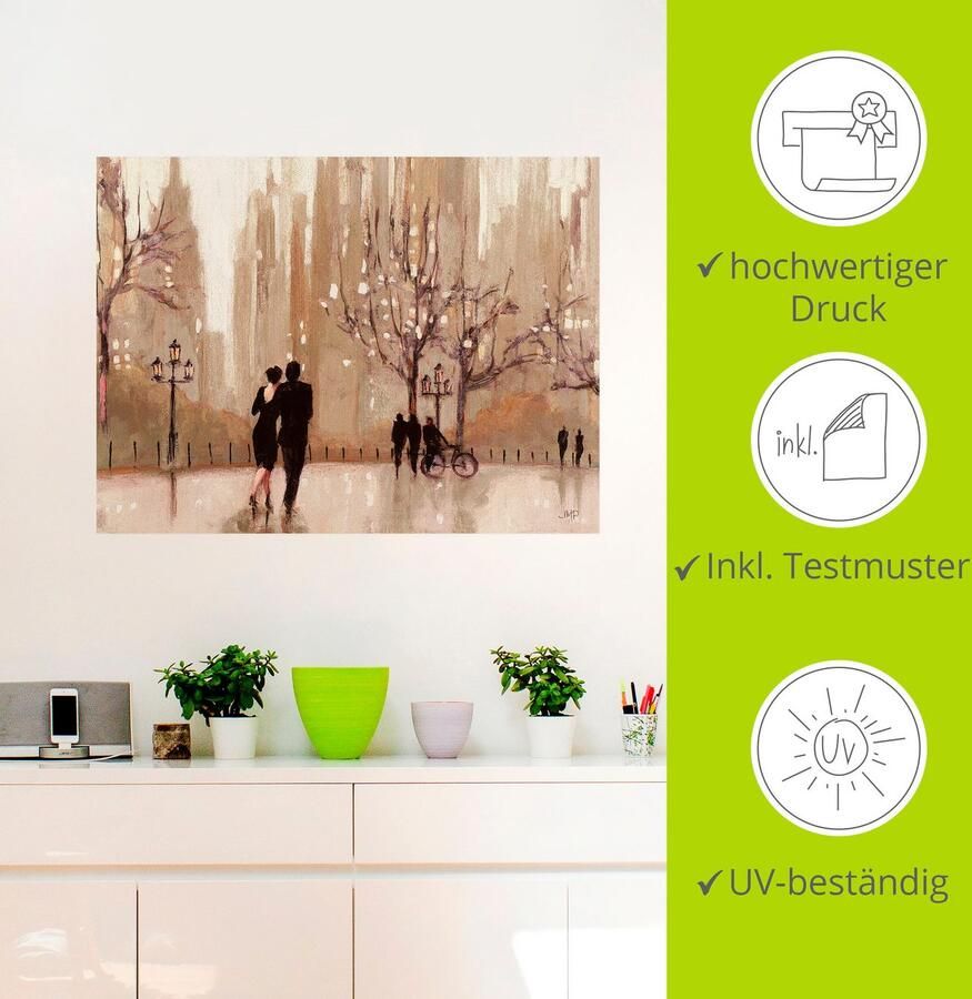 Artland Artprint Een avond in de natuur als artprint op linnen poster muursticker in verschillende maten - Foto 2