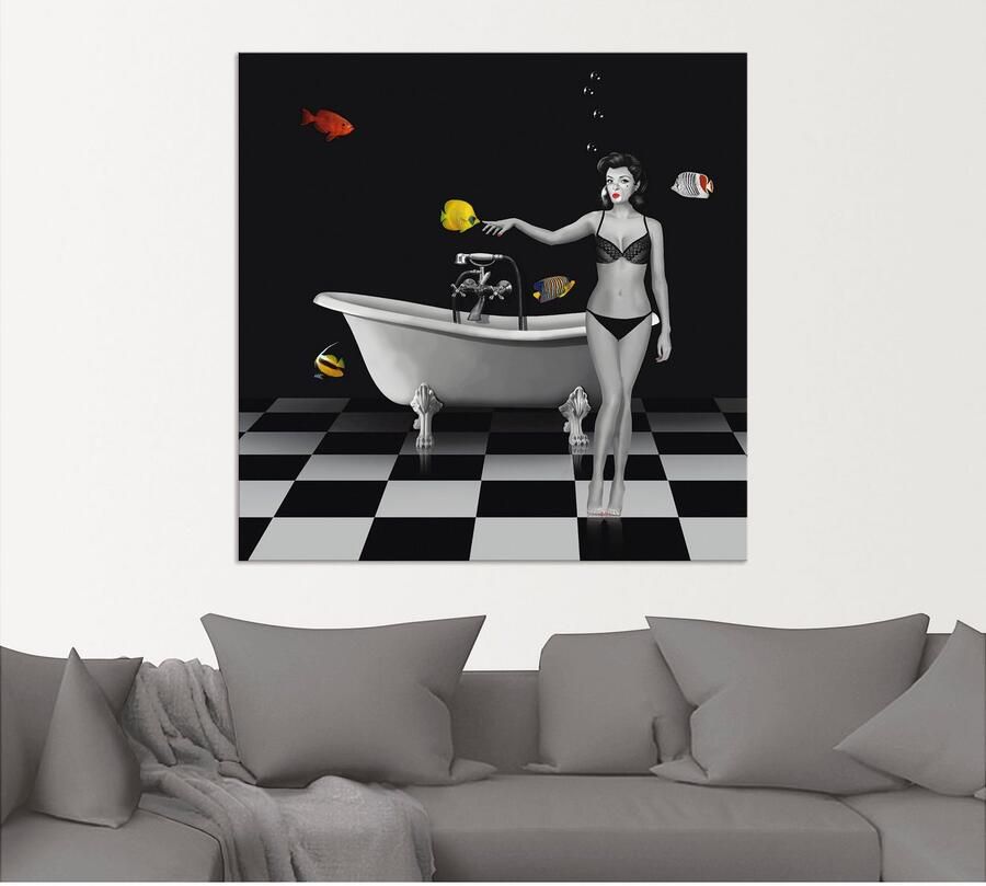 Artland Artprint Een badkamer voor vissen als artprint van aluminium artprint voor buiten artprint op linnen in verschillende maten - Foto 5