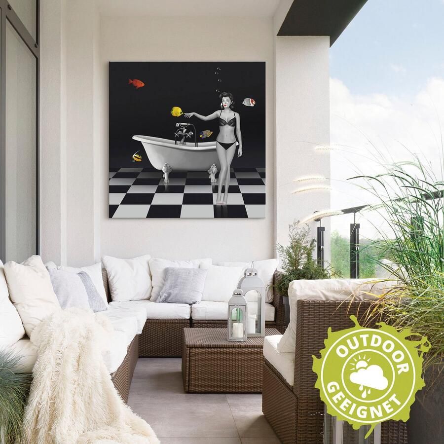 Artland Artprint Een badkamer voor vissen als artprint van aluminium artprint voor buiten artprint op linnen in verschillende maten