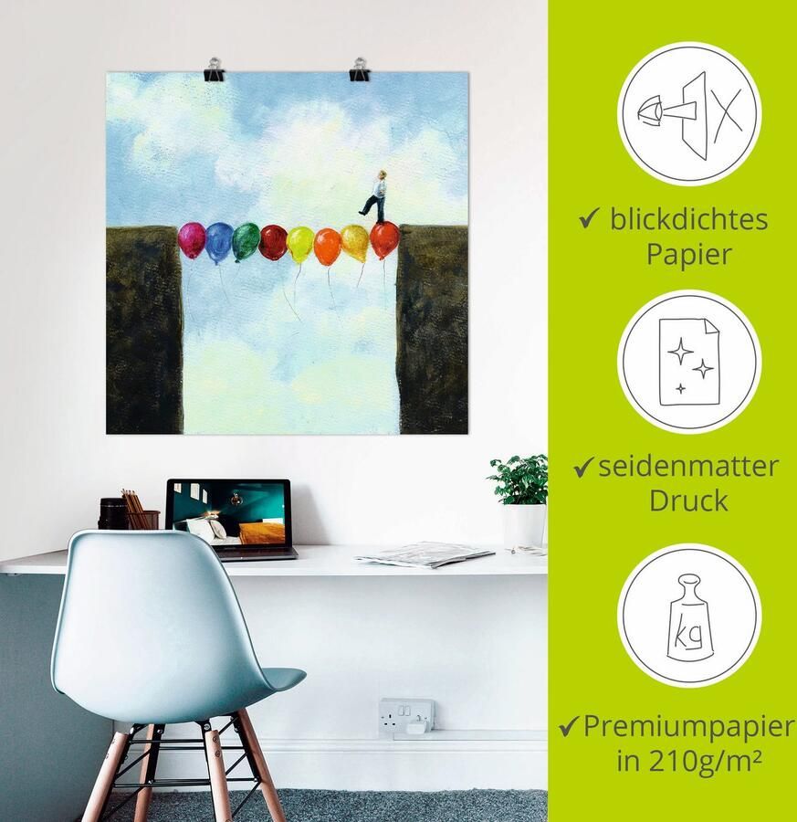 Artland Artprint Een brug slaan als artprint op linnen poster in verschillende formaten maten - Foto 2