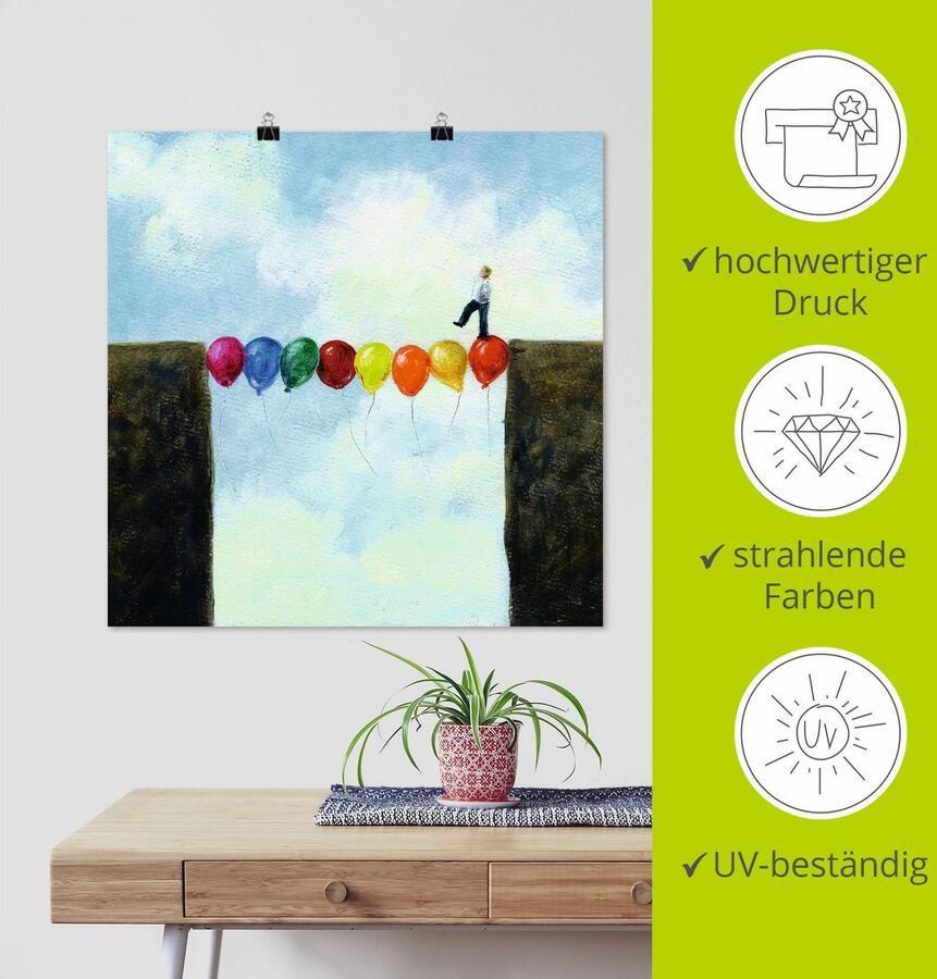 Artland Artprint Een brug slaan als artprint op linnen poster in verschillende formaten maten - Foto 3