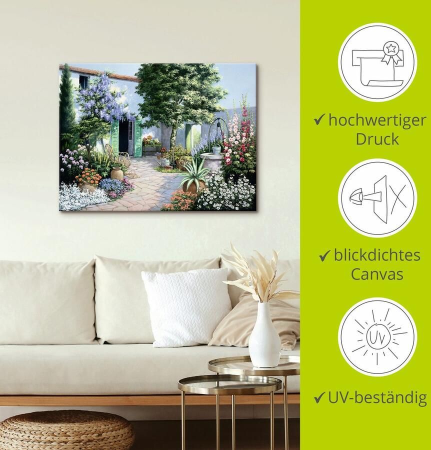 Artland Artprint Een klein paradijs als artprint op linnen poster in verschillende formaten maten - Foto 3