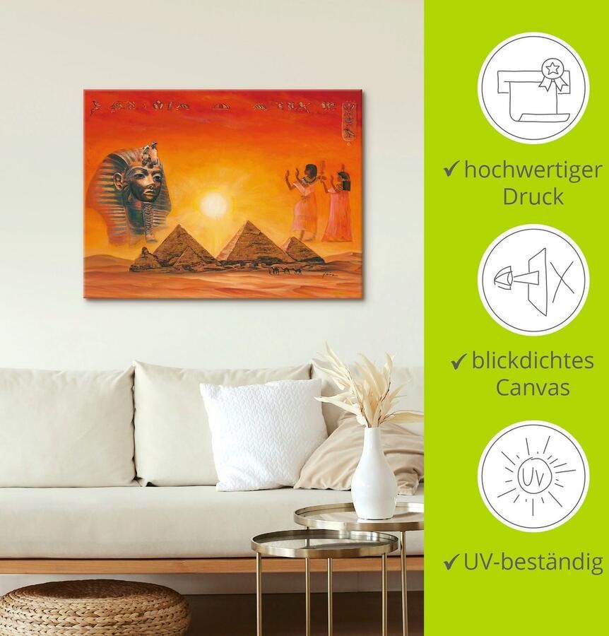 Artland Artprint Egyptische impressies als artprint van aluminium artprint voor buiten artprint op linnen poster muursticker - Foto 4