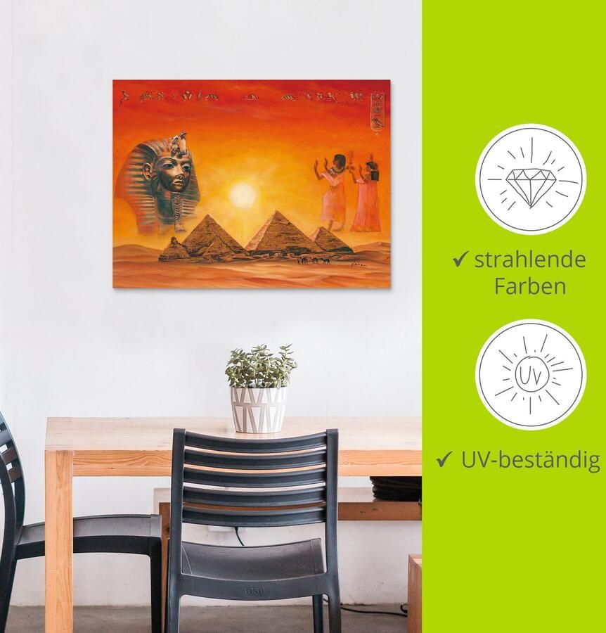 Artland Artprint Egyptische impressies als artprint van aluminium artprint voor buiten artprint op linnen poster muursticker - Foto 3