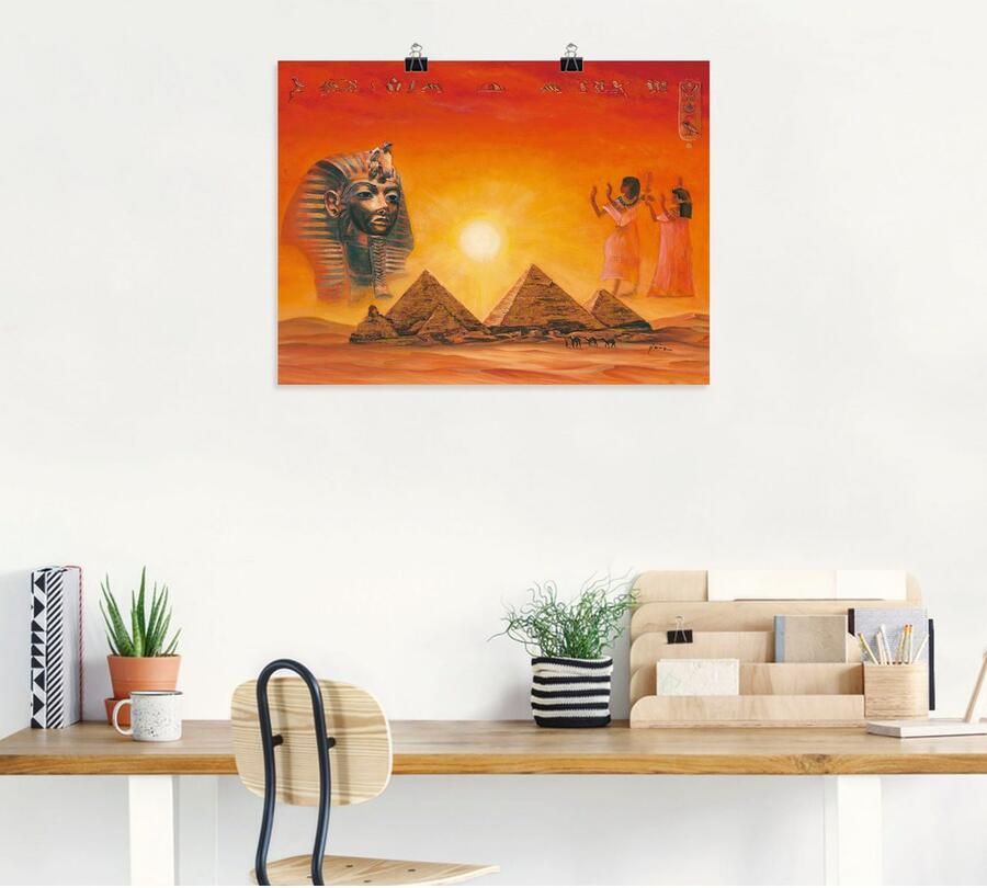 Artland Artprint Egyptische impressies als artprint van aluminium artprint voor buiten artprint op linnen poster muursticker - Foto 4