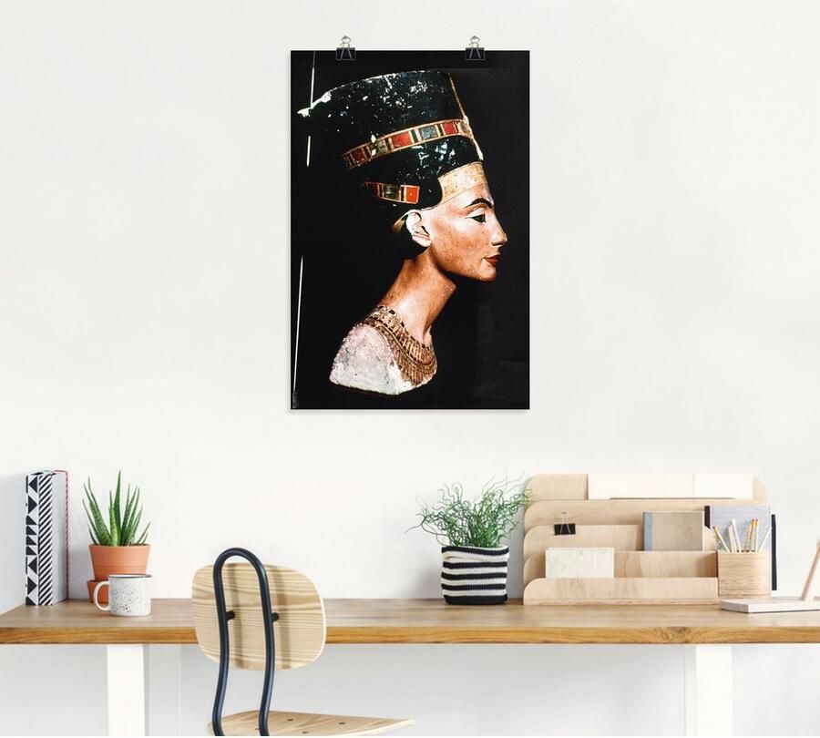 Artland Artprint Egyptische koningin Nofretete als artprint van aluminium artprint voor buiten artprint op linnen poster in verschillende maten. maten - Foto 5