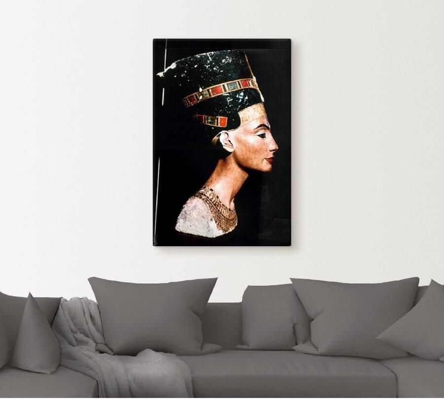 Artland Artprint Egyptische koningin Nofretete als artprint van aluminium artprint voor buiten artprint op linnen poster in verschillende maten. maten - Foto 4