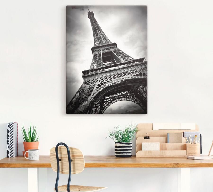 Artland Artprint Eiffeltoren Parijs als artprint op linnen poster in verschillende formaten maten - Foto 4