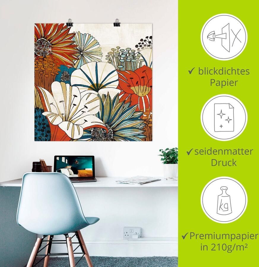 Artland Artprint Eigentijdse tuin I als artprint op linnen poster in verschillende formaten maten - Foto 2